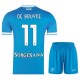 SSC Napoli De Bruyne 11 Hjemmedrakt Barn 2025-2026 Fotballdrakter