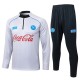 SSC Napoli Treningsdress 2025-26 - 1-4 Zip Grå