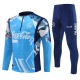SSC Napoli Treningsdresser 2024-25 - 1-4 Zip Blå