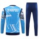 SSC Napoli Treningsdresser 2024-25 - 1-4 Zip Blå