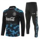 SSC Napoli Treningsdresser Barn 2024-25 - 1-4 Zip Svart