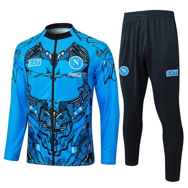 SSC Napoli Treningsjakkedress 2025-26 - Blå SSC Napoli Treningsjakkedress 2025-26 - Blå