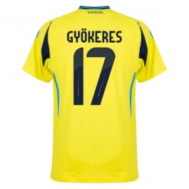 Sverige Gyökeres 17 Hjemmedrakt 2024 Fotballdrakter