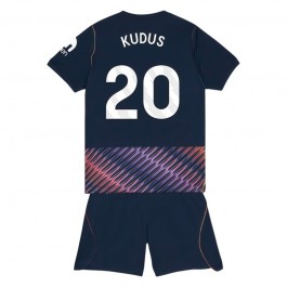 Tottenham Hotspur Kudus 20 Bortedrakt Barn 2026-2027