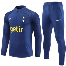 Tottenham Hotspur Treningsdresser 2023-24 - 1-4 Zip Blå