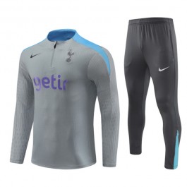 Tottenham Hotspur Treningsdresser 2024-25 - 1-4 Zip Grå Blå