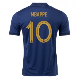 VM i fotball 2022 Frankrike Mbappé 10 Hjemmedrakt