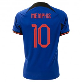 VM i fotball 2022 Nederland Memphis 10 Bortedrakt