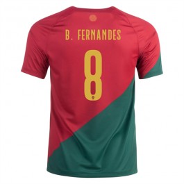 VM i fotball 2022 Portugal B.Fernandes 8 Hjemmedrakt