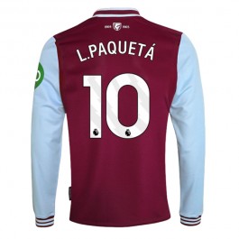 West Ham United L.Paquetá 10 Hjemmedrakt 2024-2025 L/S Fotballdrakter