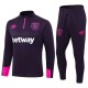 West Ham United Treningsdresser Barn 2024-25 - 1-4 Zip Purple